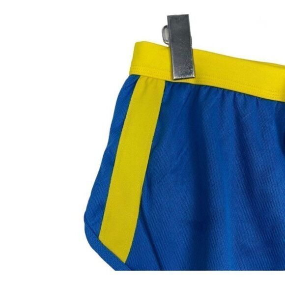 Wang jiang Men Swimwear Running Shorts Jock Strap DK Blue & Yellow US XL - Picture 10 of 12